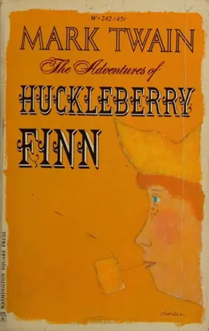 Cover of Adventures of Huckleberry Finn by Mark Twain