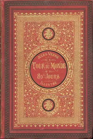 Cover of De reis om de wereld in tachtig dagen by Jules Verne