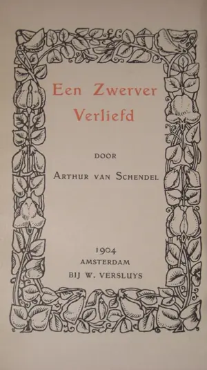 Cover of Een zwerver verliefd by Arthur van Schendel