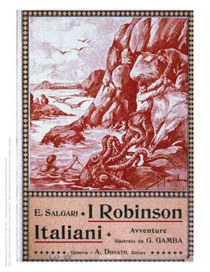 Cover of I Robinson italiani by Emilio Salgari