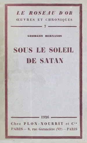 Cover of Sous le soleil de Satan by Georges Bernanos